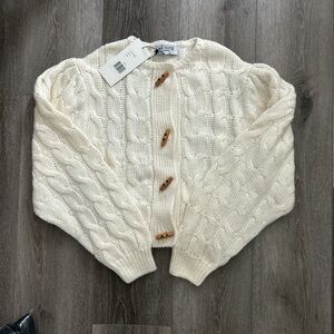 Musier Paris Lyrae Ivoire Cardigan Size T 38 New with Tags